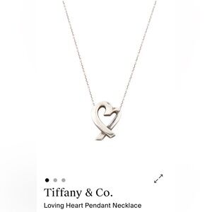 Tiffany & Co. Silver Loving Heart Necklace